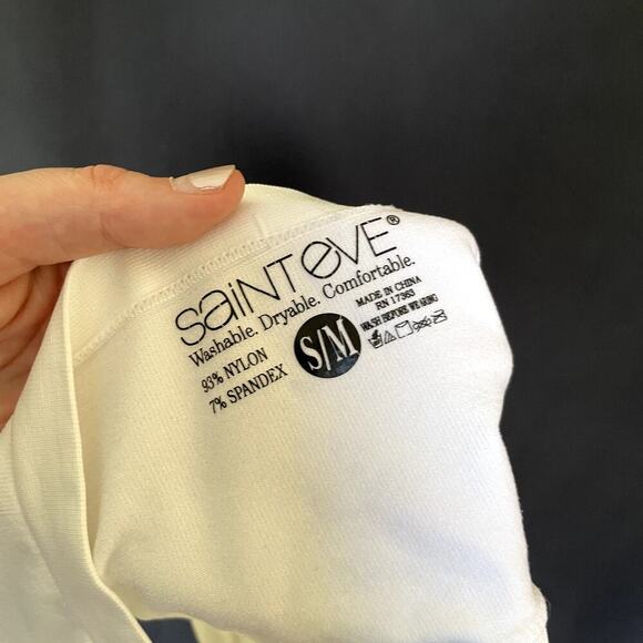 Saint Eve nylon padded bandeau bra strapless women's size S/M stretch comfort - Picture 3 of 4